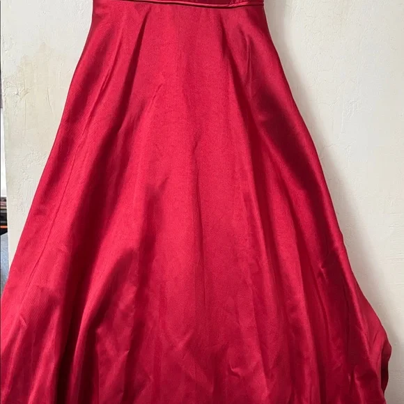 Elegant Mac Duggal New Red Sleeveless Dress Size 10 - Picture 4 of 16